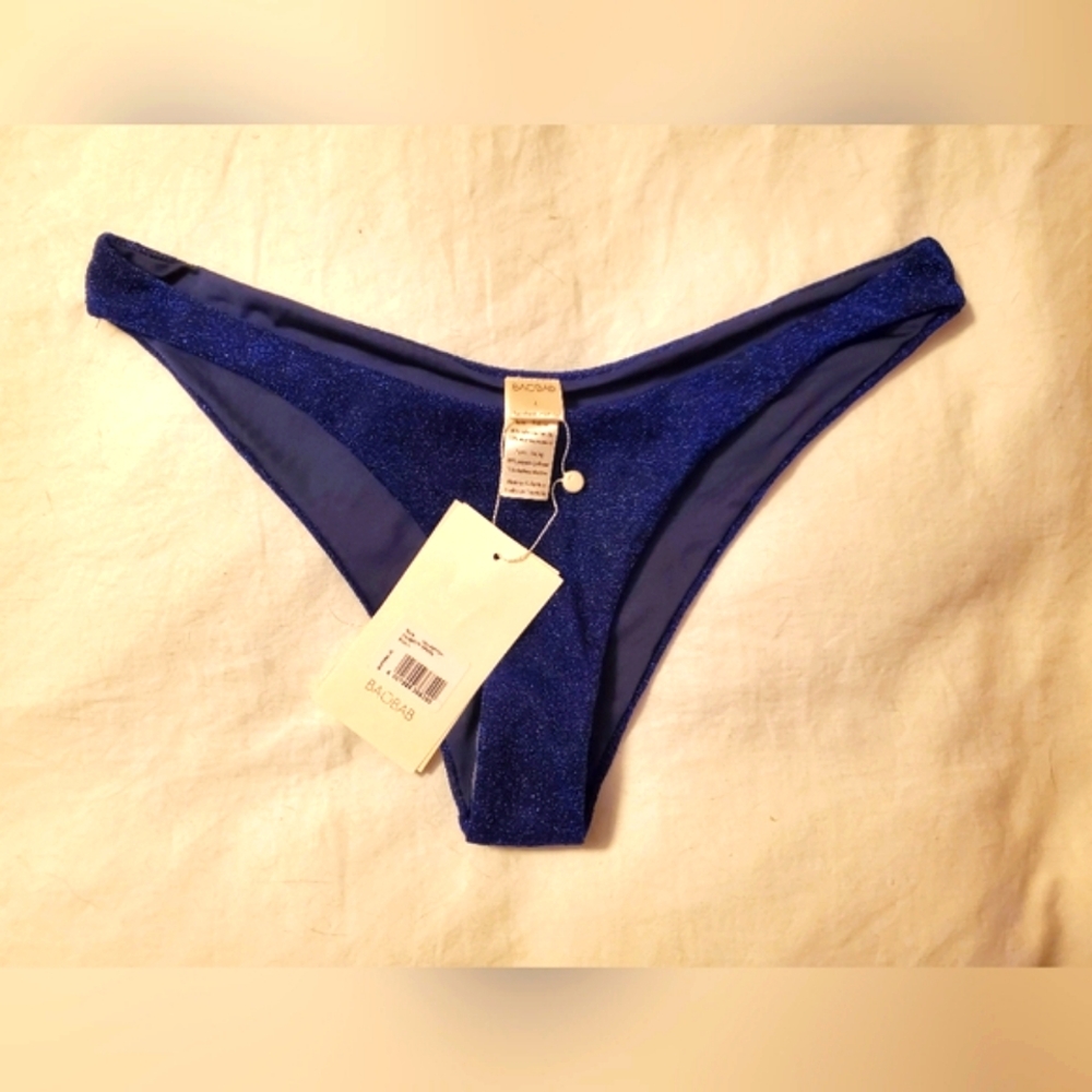 NWT Baobab 3 Piece Set Goa Bikini W/ Mia Pareo Navy Sparkle - Picture 9 of 14
